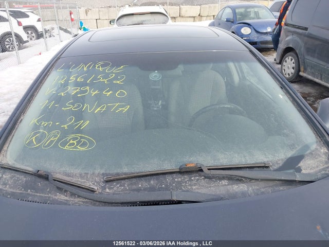 12561522 :رقم المزاد ، 5NPEB4AC9BH279440 vin ، 2011 Hyundai Sonata Gls مزاد بيع