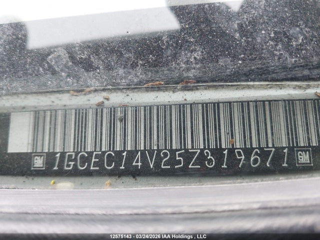 Aukcja sprzedaży 2005 Chevrolet Silverado 1500 Ls, vin: 1GCEC14V25Z319671, numer aukcji: 12575143