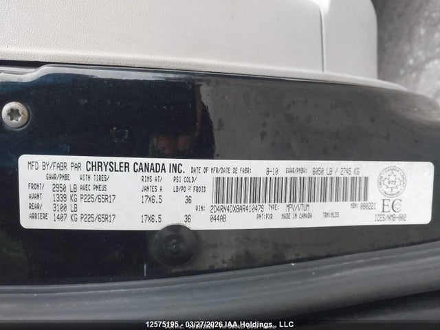 Aukcja sprzedaży 2010 Dodge Grand Caravan Se, vin: 2D4RN4DX8AR410479, numer aukcji: 12575195