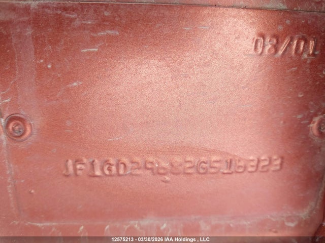 12575213 :رقم المزاد ، JF1GD29682G516323 vin ، 2002 Subaru Impreza Wrx مزاد بيع