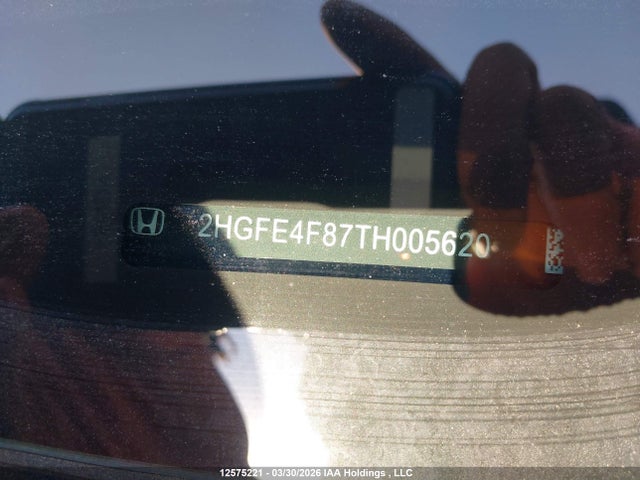 Продаж на аукціоні авто 2026 Honda Civic Sport Hybrid/sport Touring Hybrid, vin: 2HGFE4F87TH005620, номер лоту: 12575221