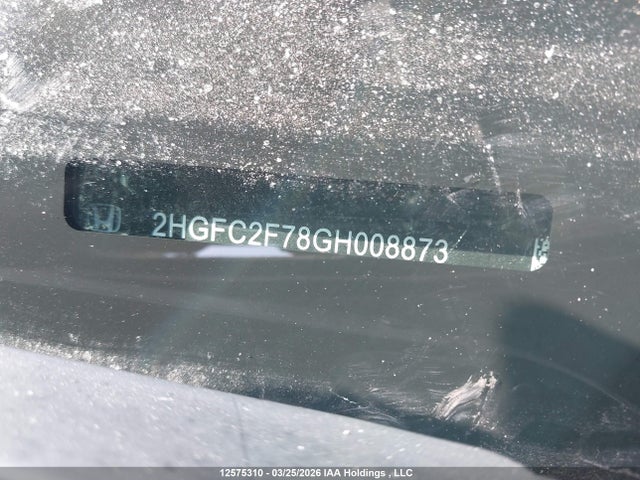 Продажа на аукционе авто 2016 Honda Civic Ex, vin: 2HGFC2F78GH008873, номер лота: 12575310