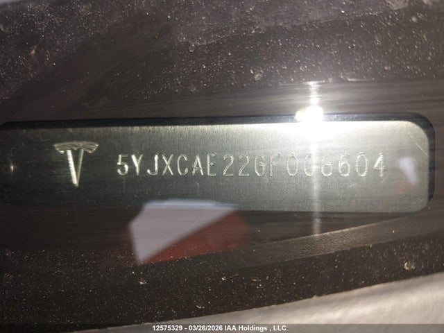 Aukcja sprzedaży 2016 Tesla Model X, vin: 5YJXCAE22GF008604, numer aukcji: 12575329