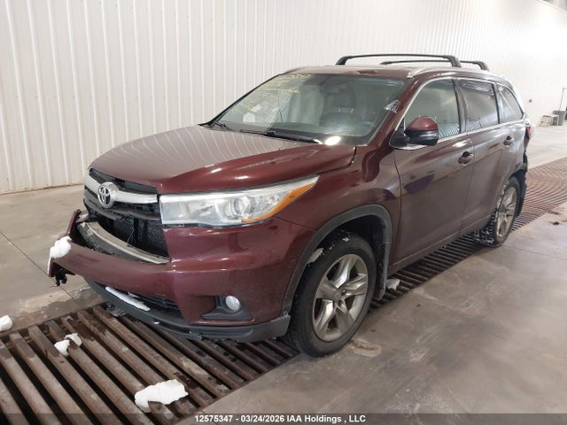 2015 Toyota Highlander Limited მანქანა იყიდება აუქციონზე, vin: 5TDDKRFH6FS221721, აუქციონის ნომერი: 12575347