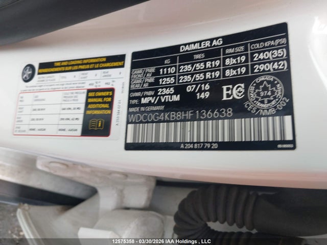 WDC0G4KB8HF136638 Mercedes-Benz Glc 300 4matic