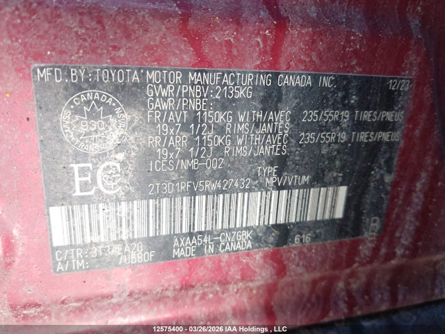 Toyota Rav4 Limited 2024 2T3D1RFV5RW427432 Image 9