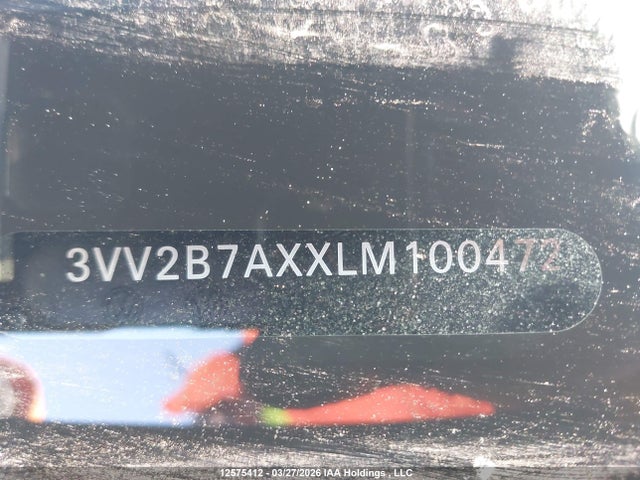 Продажа на аукционе авто 2020 Volkswagen Tiguan, vin: 3VV2B7AXXLM100472, номер лота: 12575412