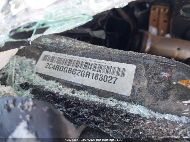 Продажа на аукционе авто 2016 Dodge Grand Caravan, vin: 2C4RDGBG2GR183027, номер лота: 12575467