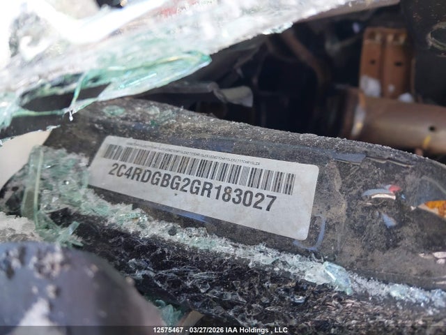 Продажа на аукционе авто 2016 Dodge Grand Caravan, vin: 2C4RDGBG2GR183027, номер лота: 12575467