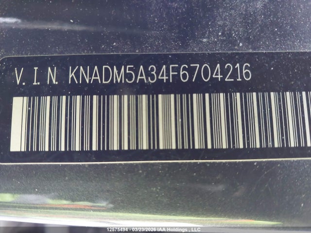 Aukcja sprzedaży 2015 Kia Rio Lx, vin: KNADM5A34F6704216, numer aukcji: 12575494