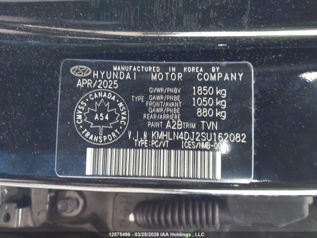 KMHLN4DJ2SU162082 Hyundai ELANTRA HYBRID