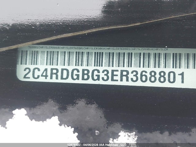 2C4RDGBG3ER368801 Dodge Grand Caravan Se