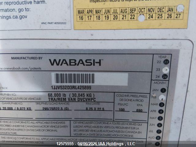 1JJV532D3RL425899 Wabash National Corp Wabash Reefer Wabash Reefer
