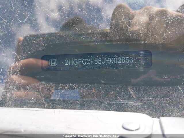 2HGFC2F85JH002853 Honda CIVIC EX
