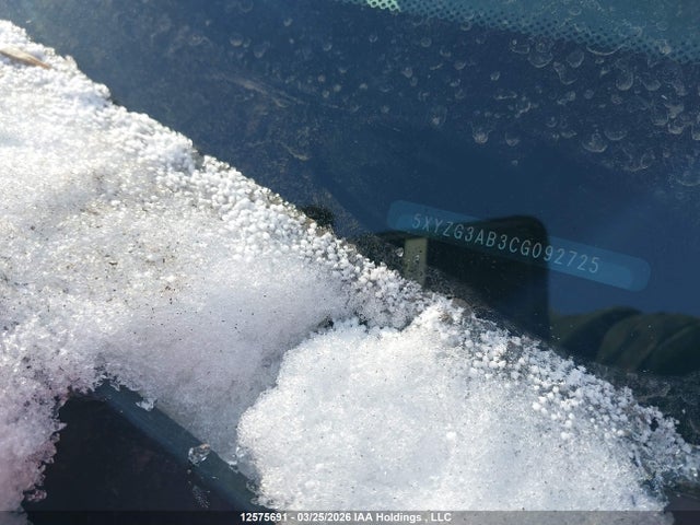 12575691 :رقم المزاد ، 5XYZG3AB3CG092725 vin ، 2012 Hyundai Santa Fe مزاد بيع