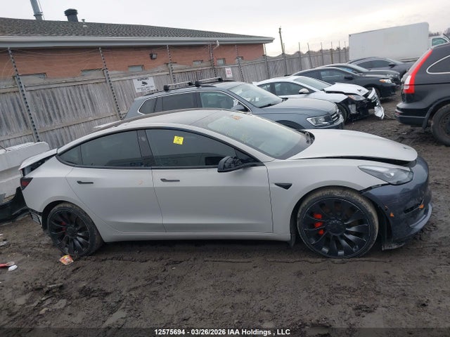12575694 :رقم المزاد ، 5YJ3E1EC8PF483854 vin ، 2023 Tesla Model 3 Performance مزاد بيع