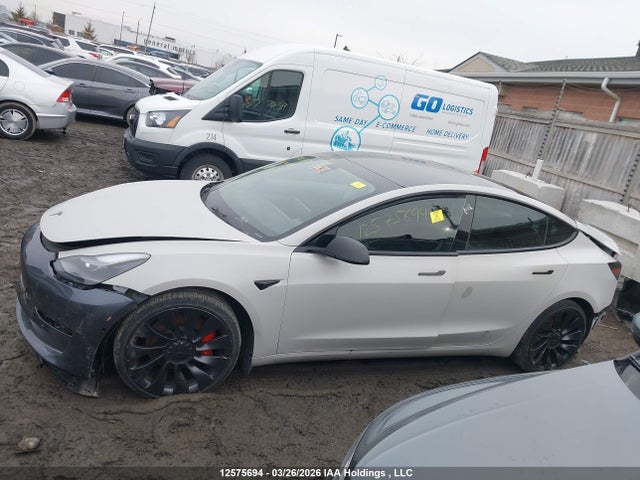 12575694 :رقم المزاد ، 5YJ3E1EC8PF483854 vin ، 2023 Tesla Model 3 Performance مزاد بيع