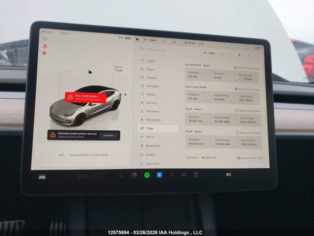 12575694 :رقم المزاد ، 5YJ3E1EC8PF483854 vin ، 2023 Tesla Model 3 Performance مزاد بيع