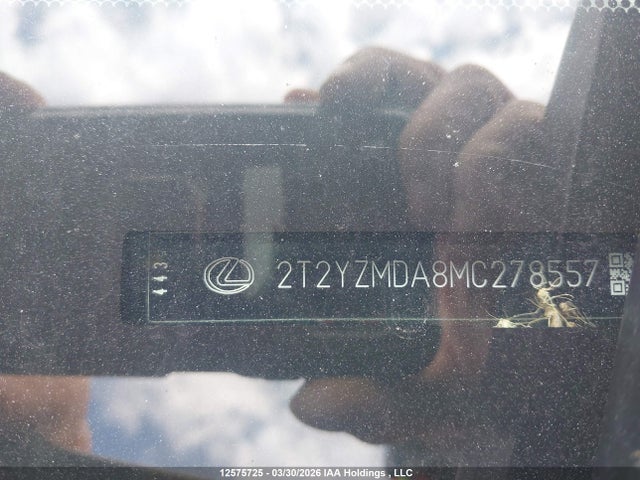 12575725 :رقم المزاد ، 2T2YZMDA8MC278557 vin ، 2021 Lexus Rx 350 F Sport مزاد بيع