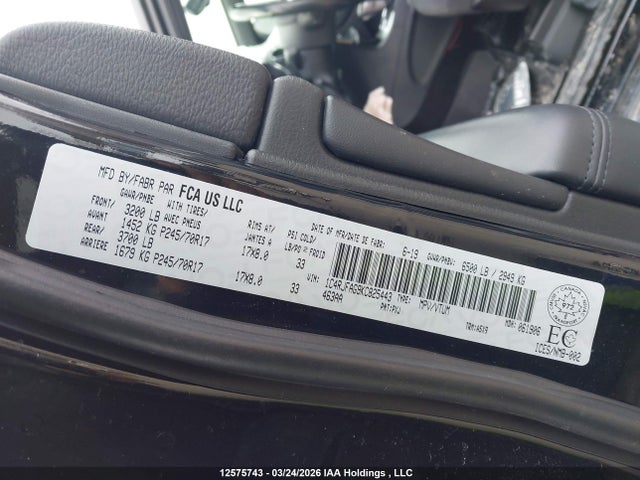 1C4RJFAG9KC825443 Jeep Grand Cherokee Laredo