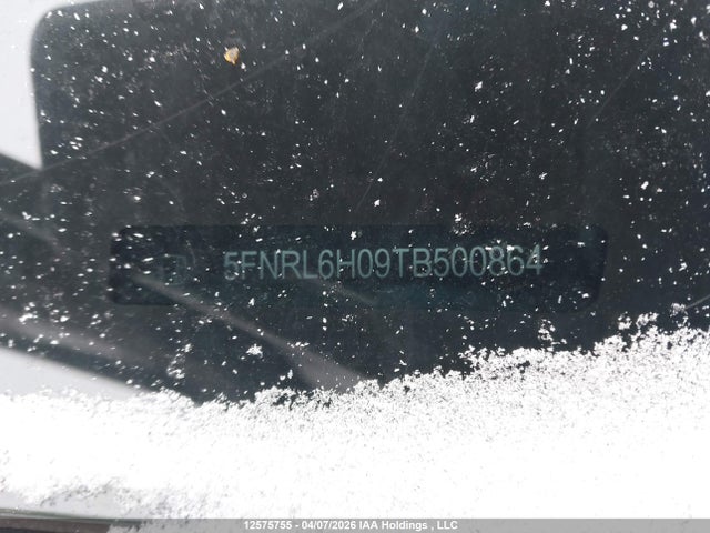 5FNRL6H09TB500864 Honda Odyssey Black Edition