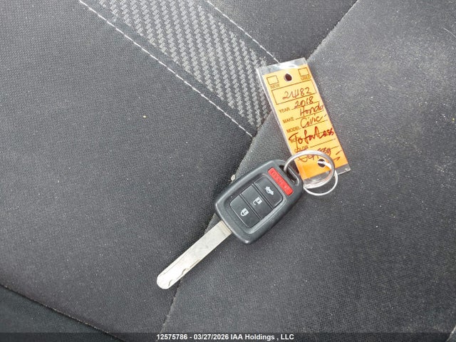 Aukcja sprzedaży 2018 Honda Civic Lx, vin: 2HGFC2E52JH009914, numer aukcji: 12575786
