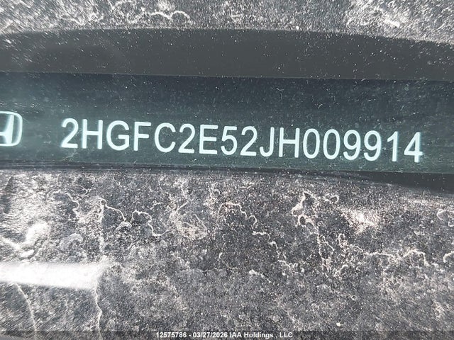Aukcja sprzedaży 2018 Honda Civic Lx, vin: 2HGFC2E52JH009914, numer aukcji: 12575786