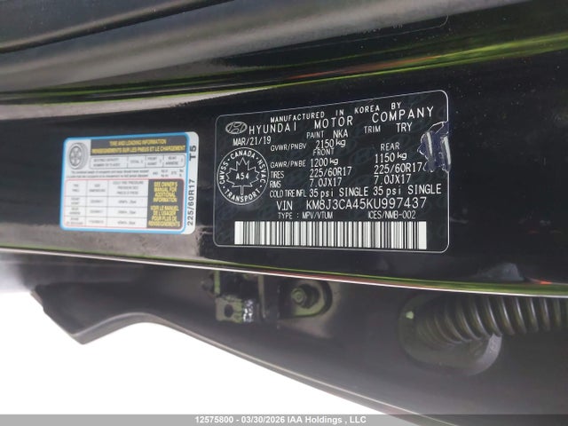 KM8J3CA45KU997437 Hyundai Tucson Preferred