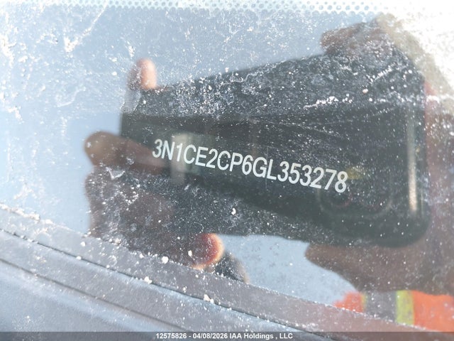 12575826 :رقم المزاد ، 3N1CE2CP6GL353278 vin ، 2016 Nissan Versa Note S/s Plus/sv/sl/sr مزاد بيع