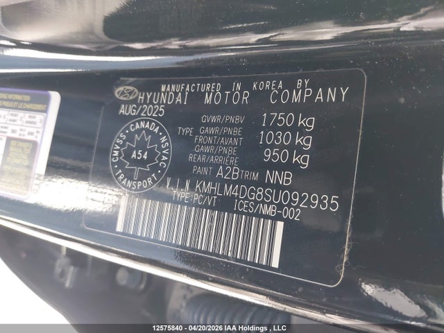 Продаж на аукціоні авто 2025 Hyundai Elantra, vin: KMHLM4DG8SU092935, номер лоту: 12575840