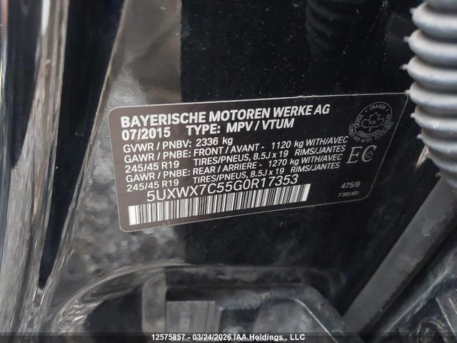 5UXWX7C55G0R17353 BMW X3 Xdrive35i