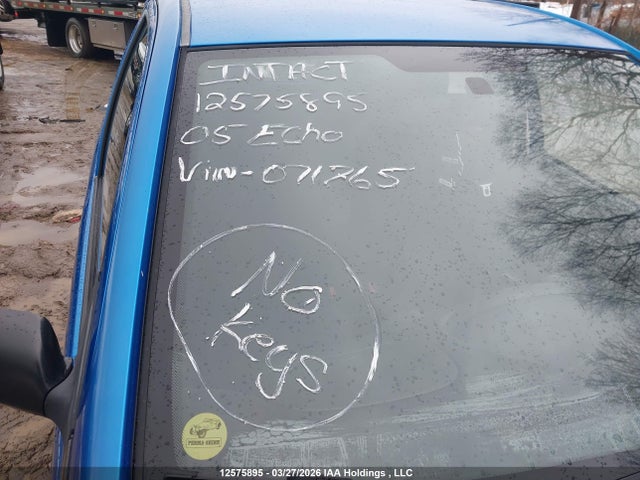 2005 Toyota Echo მანქანა იყიდება აუქციონზე, vin: JTDKT123750071765, აუქციონის ნომერი: 12575895