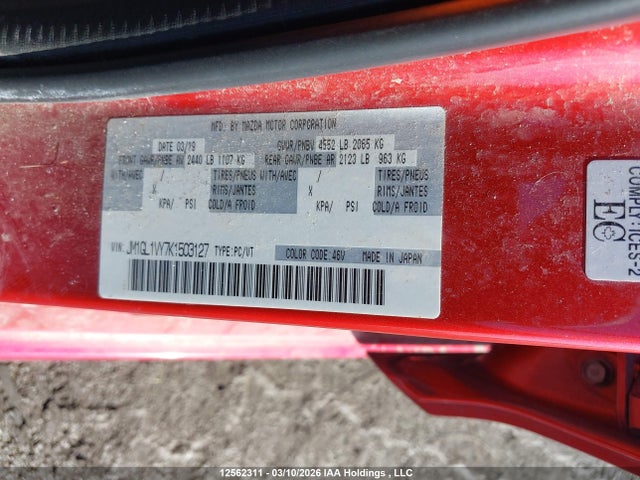 JM1GL1VY7K1503127 Mazda Mazda6 Gs-l W/turbo