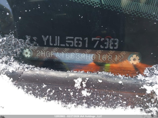 Aukcja sprzedaży 2009 Honda Civic Sport, vin: 2HGFA16639H016812, numer aukcji: 12553983