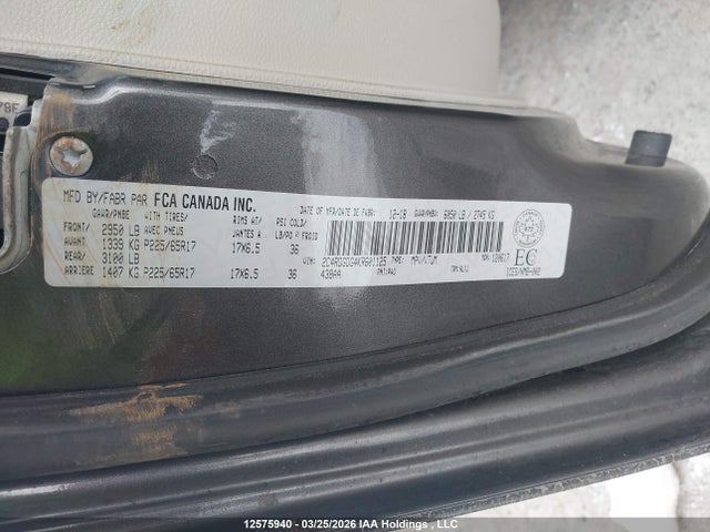 Aukcja sprzedaży 2019 Dodge Grand Caravan Crew, vin: 2C4RDGDG4KR601125, numer aukcji: 12575940