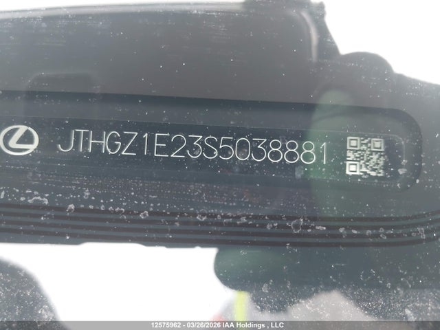 Aukcja sprzedaży 2025 Lexus Is 350, vin: JTHGZ1E23S5038881, numer aukcji: 12575962