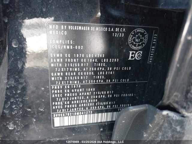 3VVEX7B21RM041273 Volkswagen TAOS SE