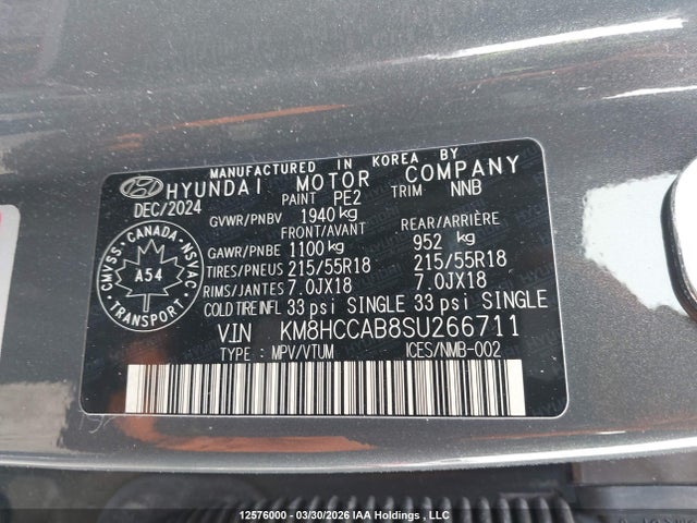 KM8HCCAB8SU266711 Hyundai Kona Preferred Awd With Trend Package