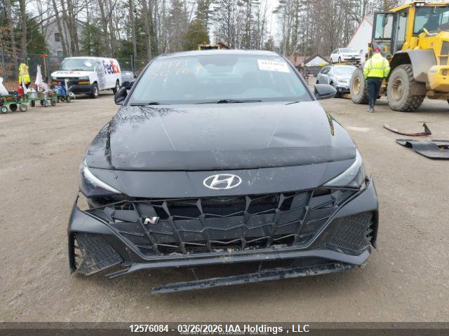 2022 Hyundai Elantra N მანქანა იყიდება აუქციონზე, vin: KMHLW4AK8NU003498, აუქციონის ნომერი: 12576084