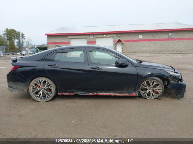 2022 Hyundai Elantra N მანქანა იყიდება აუქციონზე, vin: KMHLW4AK8NU003498, აუქციონის ნომერი: 12576084