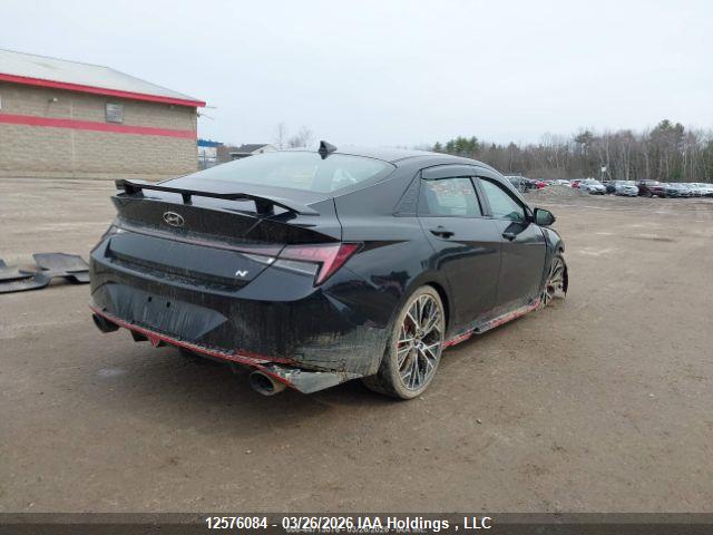 2022 Hyundai Elantra N მანქანა იყიდება აუქციონზე, vin: KMHLW4AK8NU003498, აუქციონის ნომერი: 12576084