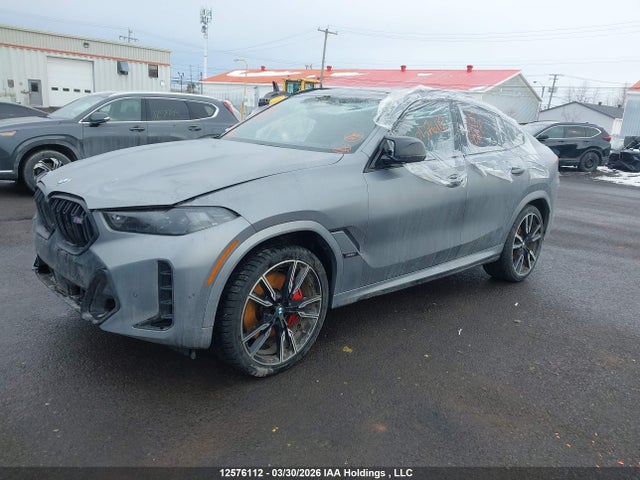 2024 Bmw X6 M60i მანქანა იყიდება აუქციონზე, vin: 5UX43EX08R9U13626, აუქციონის ნომერი: 12576112