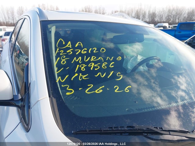 5N1AZ2MH3JN189586 Nissan Murano S/sl/sv/platinum