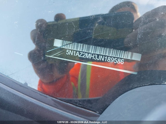 5N1AZ2MH3JN189586 Nissan Murano S/sl/sv/platinum