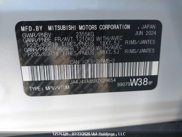 JA4J4VA85RZ629654 Mitsubishi Outlander Le/se/sel