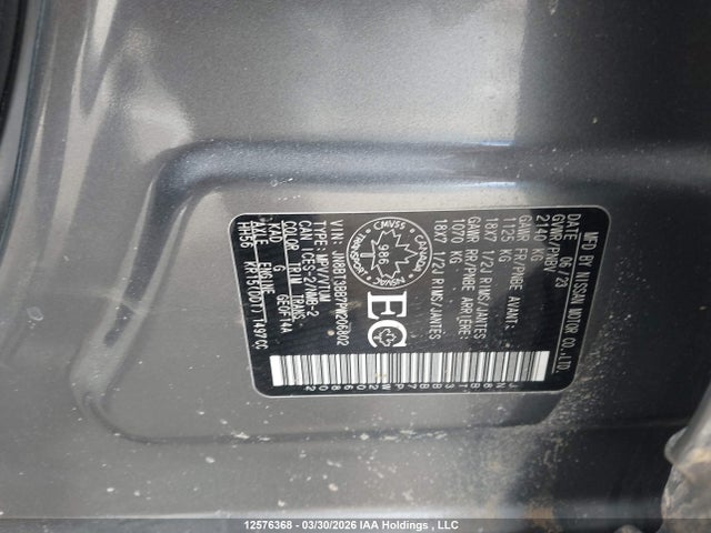 Продаж на аукціоні авто 2023 Nissan Rogue Sv Midnight Edition/sv Moonroof, vin: JN8BT3BB7PW206802, номер лоту: 12576368