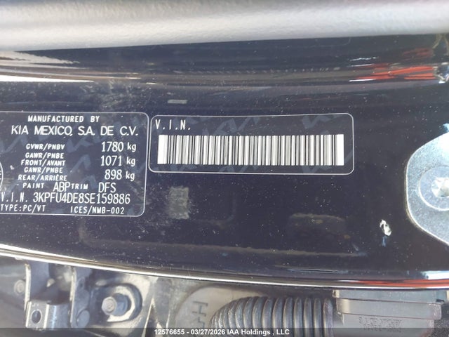 12576655 :رقم المزاد ، 3KPFU4DE8SE159886 vin ، 2025 Kia K4 Ex/ex+ مزاد بيع