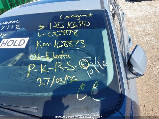 12576680 :رقم المزاد ، KMHLN4AG7MU063978 vin ، 2021 Hyundai Elantra Ultimate Ivt With Two-tone Interior مزاد بيع