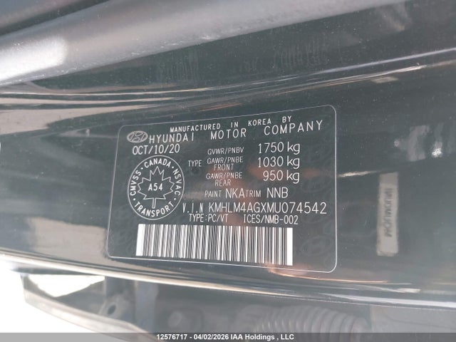 Hyundai Elantra 2021 KMHLM4AGXMU074542 Image 9