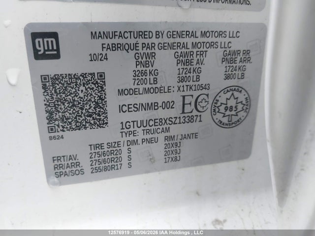 GMC SIERRA 1500 2025 1GTUUCE8XSZ133871 Image 9